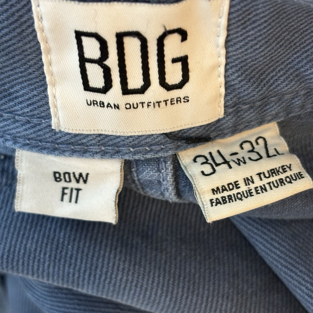 Urban Outfitters BDG Bow Fit Jeans Relaxed Fit Baggy Denim Shibori Tie Dye Dot - Picture 9 of 11